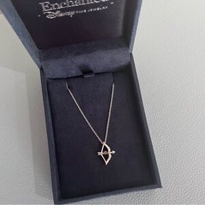 Enchanted Disney Fine Jewelry Bow and Arrow Pendant